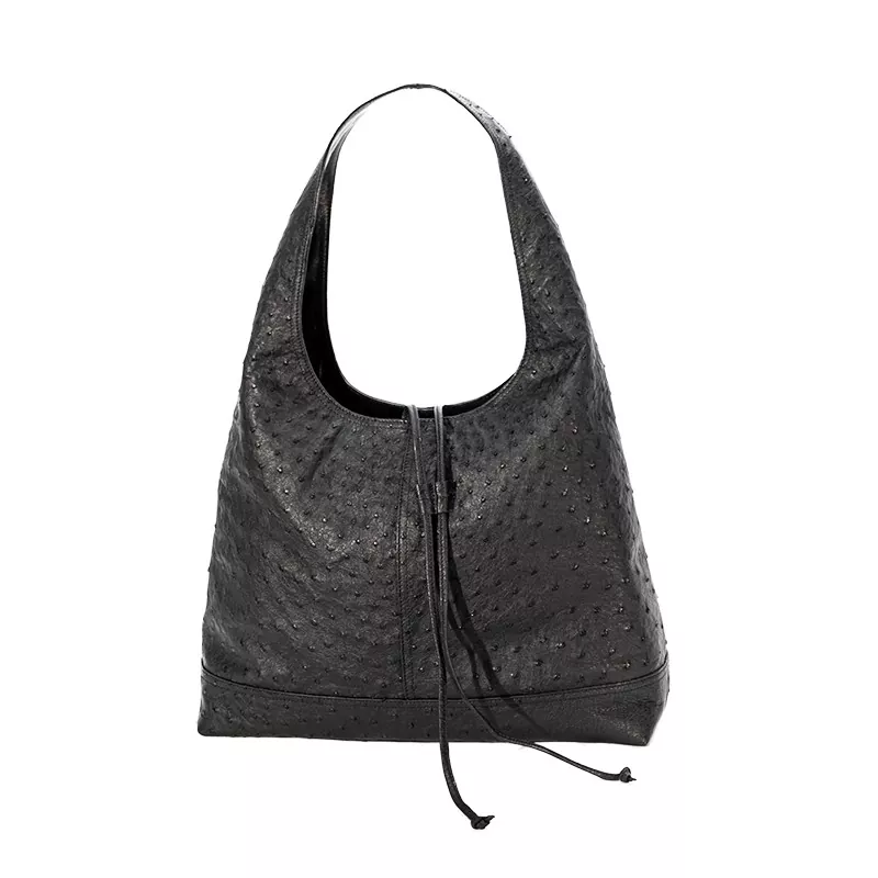 Ostrich Leather Underarm Bag