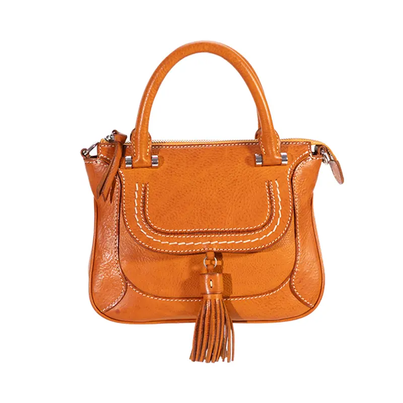 Gulay-Tanned Leather Tassel Bag